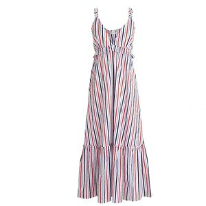 New J.Crew Strappy Tiered MIDI Dress